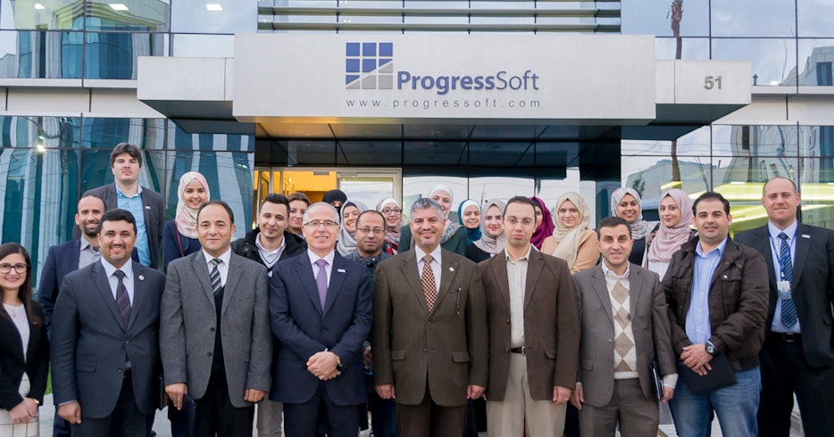 約旦大學（KASIT）代表團訪問 ProgressSoft 公司