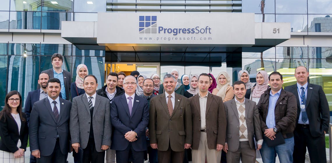 Delegação da Universidade da Jordânia (KASIT) visita as instalações da ProgressSoft