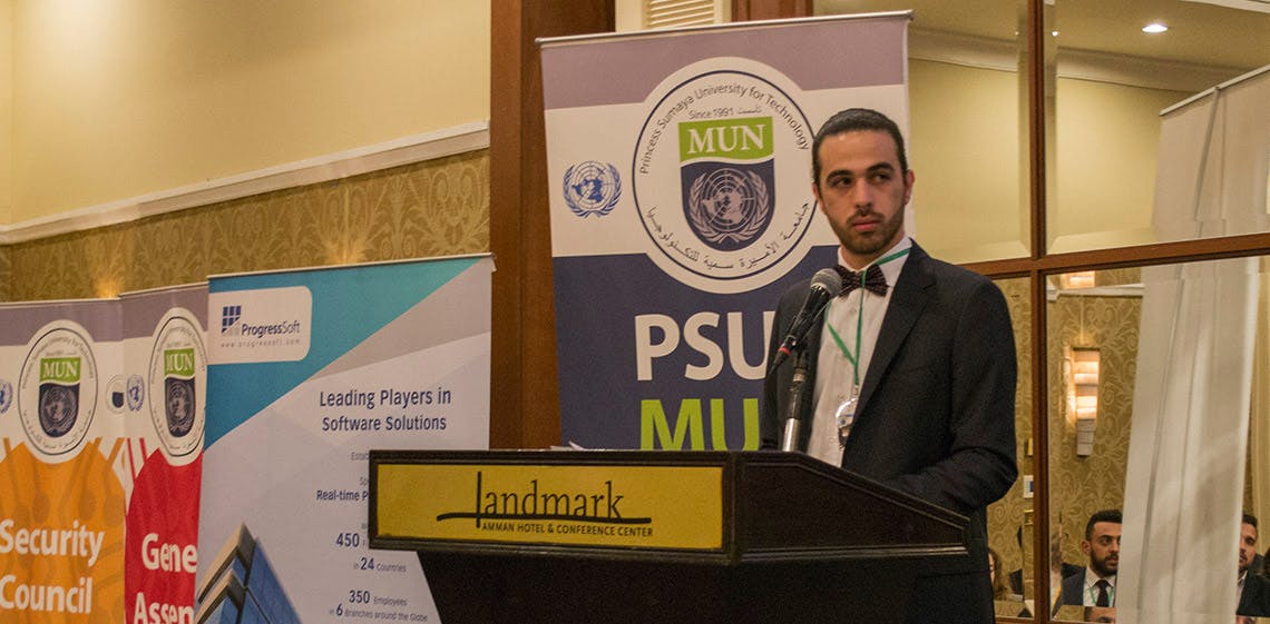 ProgressSoft Patrocina a Conferência MUN (Modelo das Nações Unidas) de 2017 realizada na Universidade Princesa Sumayya