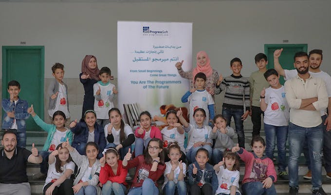 ProgressSoft продолжает оказывать поддержку инициативе по обучению программистов будущего в Иордании.