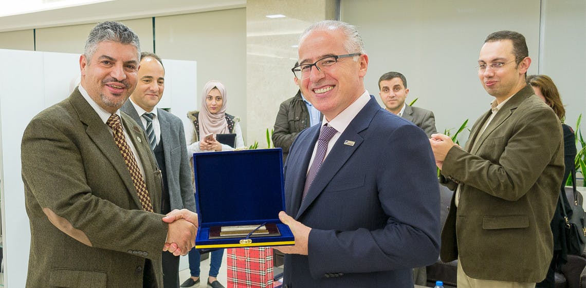 Eine Delegation der Universität von Jordanien (KASIT) besucht das Firmengelände von ProgressSoft
