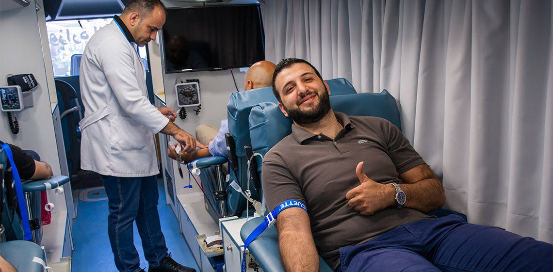 ProgressSoftの従業員、命を救う - 献血運動