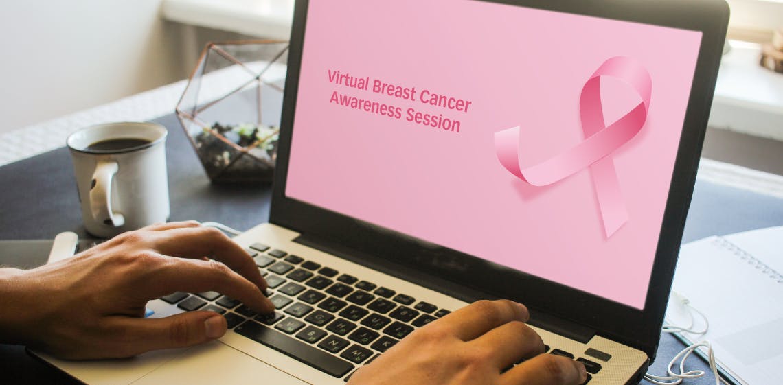 ProgressSoft、バーチャルでの乳がんの啓発活動