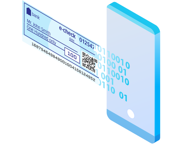 Cofre móvel de cheques electrónicos